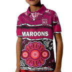 custom-text-and-number-maroons-rugby-kid-polo-shirt-aboriginal-queensland-state-of-origin