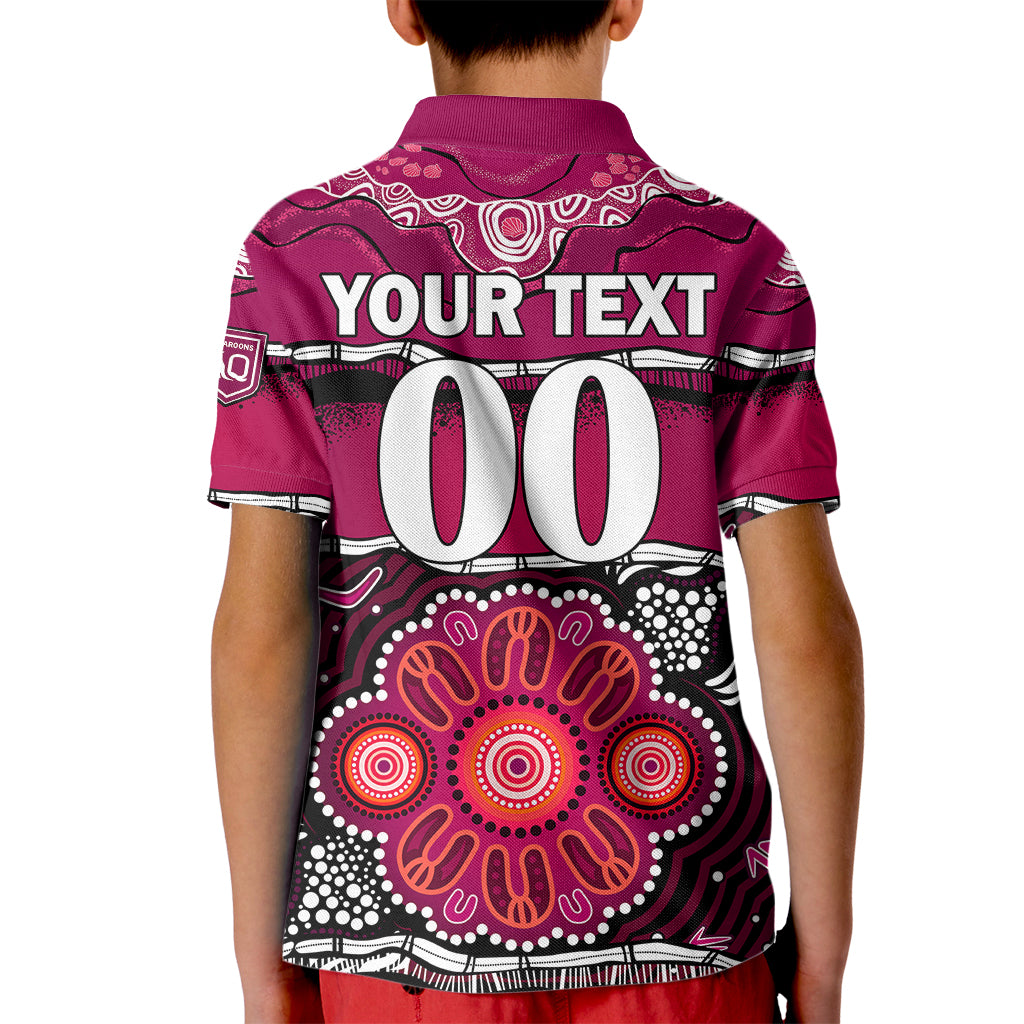 custom-text-and-number-maroons-rugby-kid-polo-shirt-aboriginal-queensland-state-of-origin