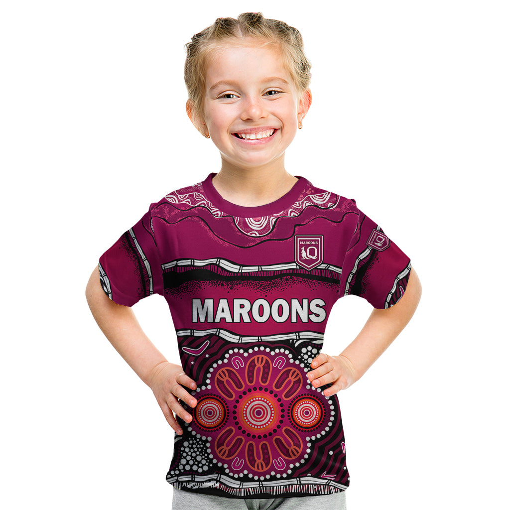 custom-text-and-number-maroons-rugby-kid-t-shirt-aboriginal-queensland-state-of-origin
