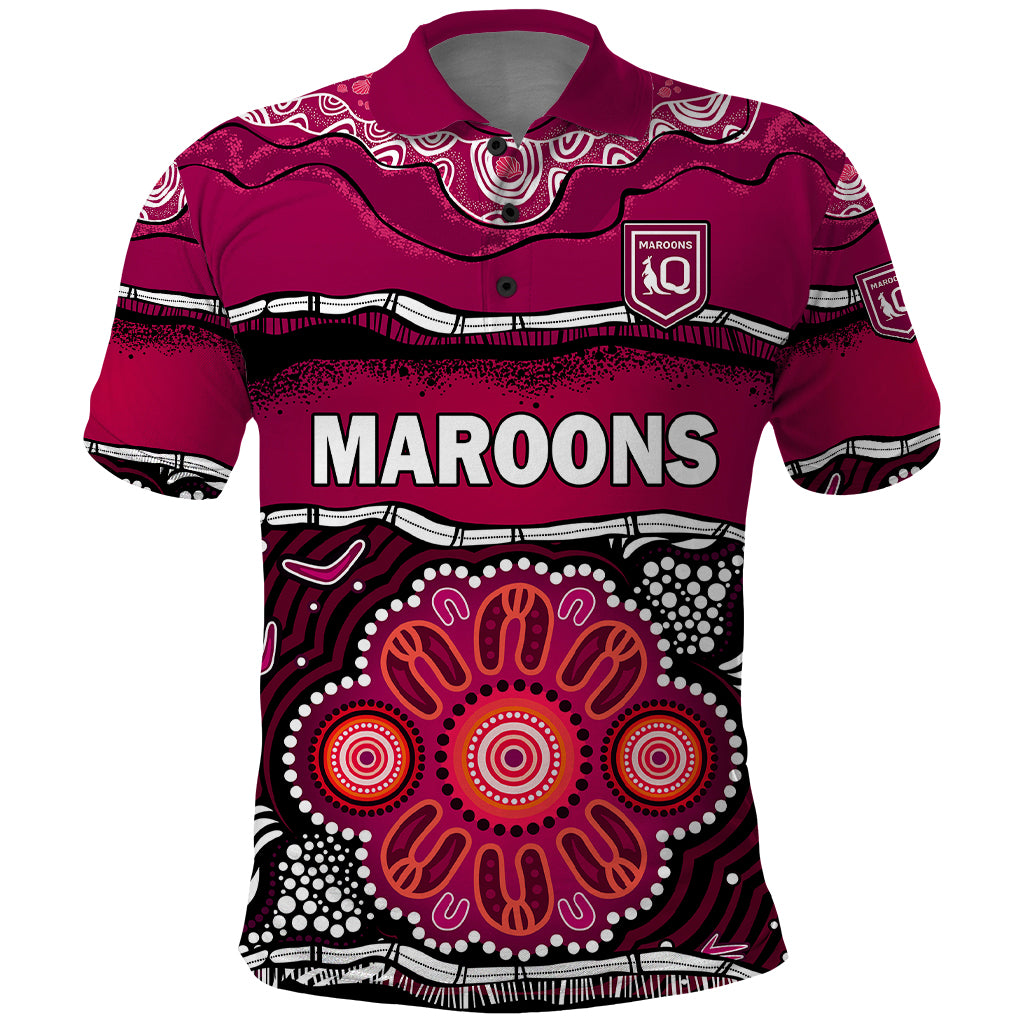 custom-text-and-number-maroons-rugby-polo-shirt-aboriginal-queensland-state-of-origin