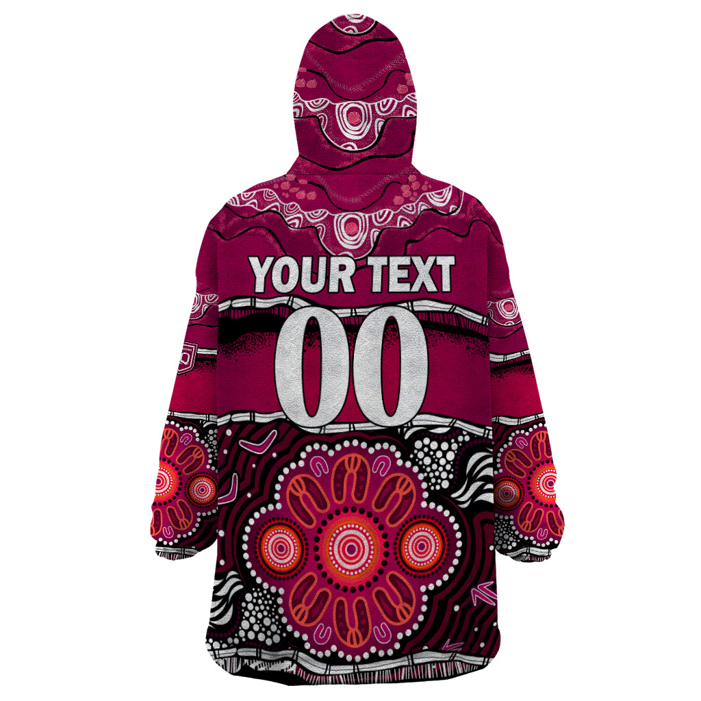 custom-text-and-number-maroons-rugby-wearable-blanket-hoodie-aboriginal-queensland-state-of-origin