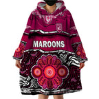 custom-text-and-number-maroons-rugby-wearable-blanket-hoodie-aboriginal-queensland-state-of-origin