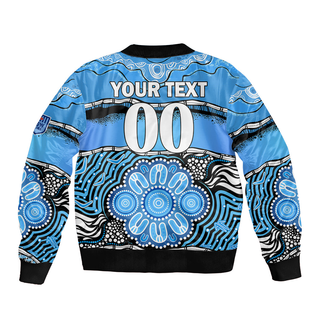custom-text-and-number-blues-rugby-aboriginal-bomber-jacket-new-south-wales-state-of-origin