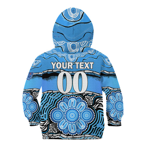 custom-text-and-number-blues-rugby-aboriginal-kid-hoodie-new-south-wales-state-of-origin