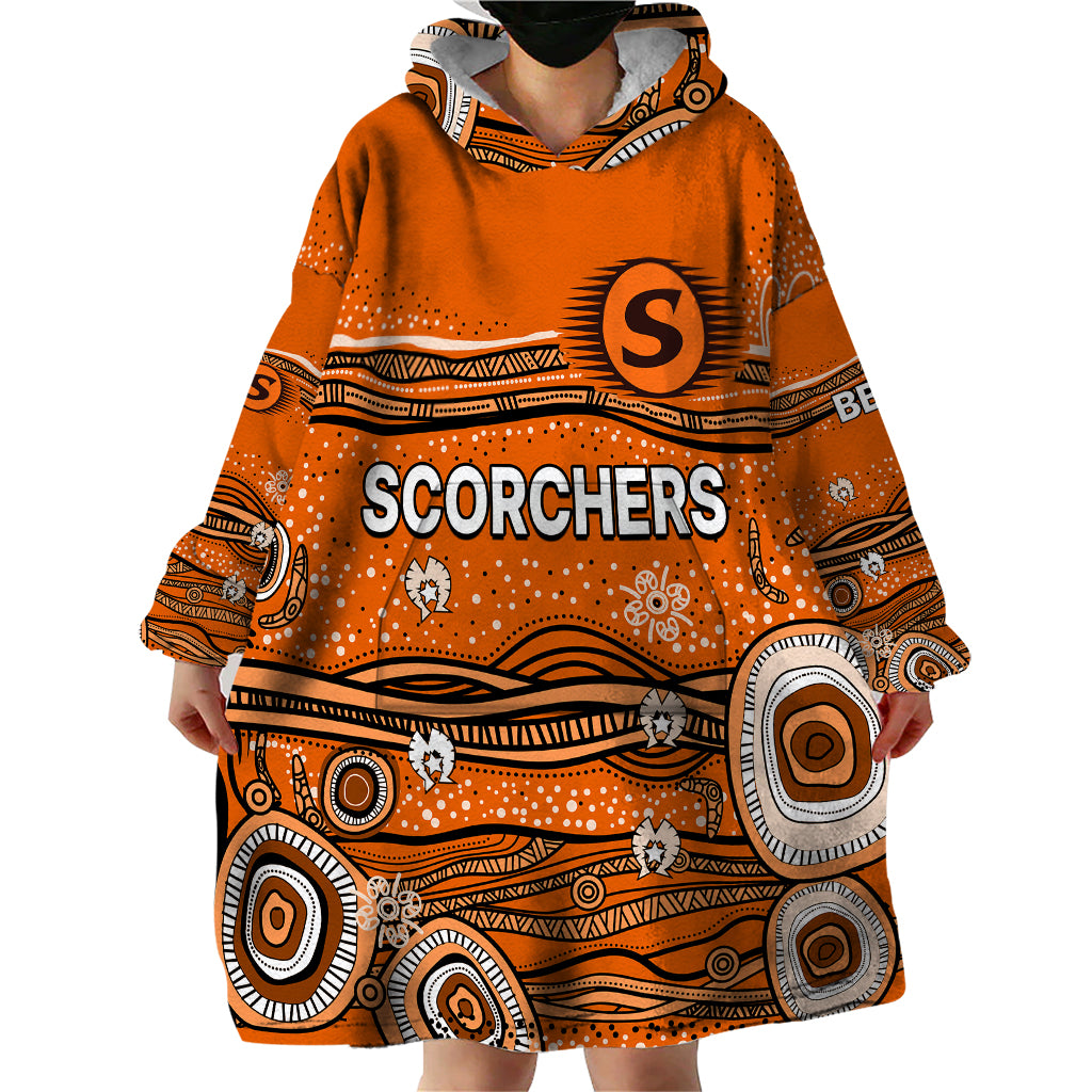 custom-text-and-number-australia-scorchers-cricket-wearable-blanket-hoodie-indigenous-2023