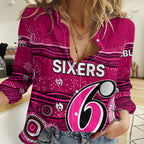 Australia Sixers Cricket Women Casual Shirt Indigenous 2023 LT9