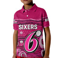 custom-text-and-number-australia-sixers-cricket-kid-polo-shirt-indigenous-2023