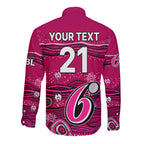 custom-text-and-number-australia-sixers-cricket-long-sleeve-button-shirt-indigenous-2023