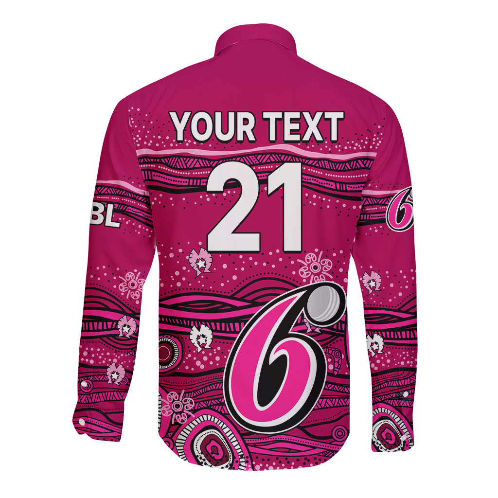custom-text-and-number-australia-sixers-cricket-long-sleeve-button-shirt-indigenous-2023