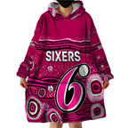 custom-text-and-number-australia-sixers-cricket-wearable-blanket-hoodie-indigenous-2023