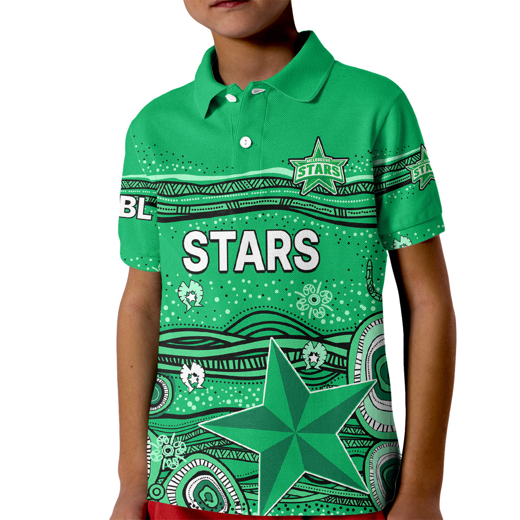 custom-text-and-number-australia-stars-cricket-kid-polo-shirt-indigenous-2023