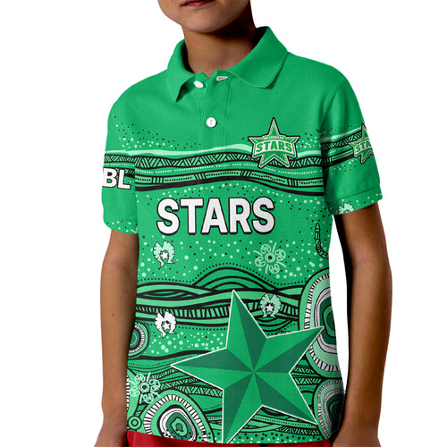 custom-text-and-number-australia-stars-cricket-kid-polo-shirt-indigenous-2023