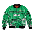 custom-text-and-number-australia-stars-cricket-sleeve-zip-bomber-jacket-indigenous-2023