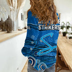 Australia Strikers Cricket Women Casual Shirt Indigenous 2023 LT9