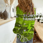 Australia Thunder Cricket Women Casual Shirt Indigenous 2023 LT9
