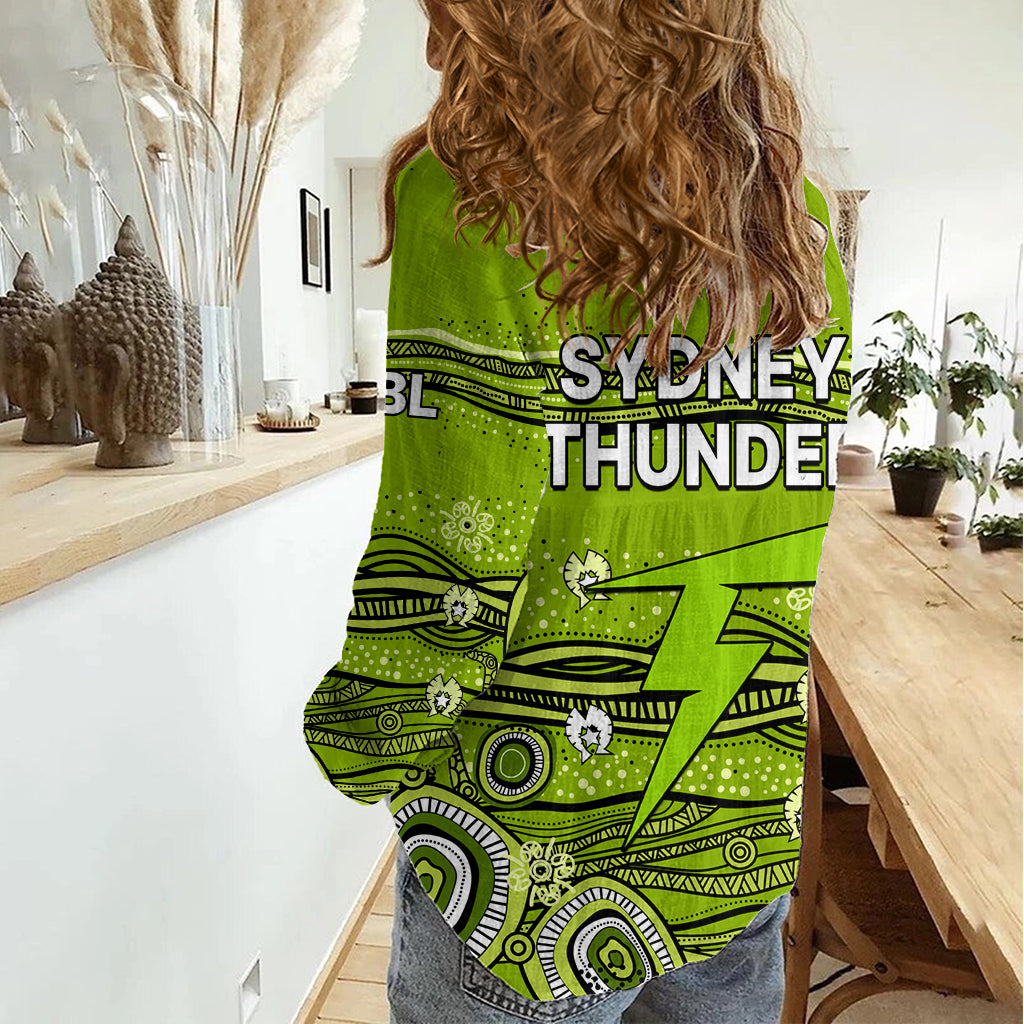 Australia Thunder Cricket Women Casual Shirt Indigenous 2023 LT9