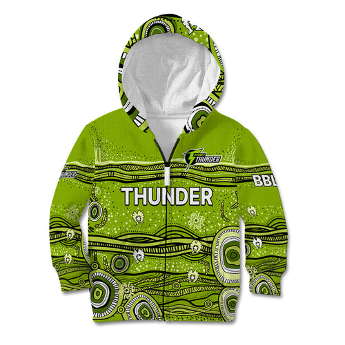 custom-text-and-number-australia-thunder-cricket-kid-hoodie-indigenous-2023