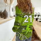 (Custom Text And Number) Australia Thunder Cricket Women Casual Shirt Indigenous 2023 LT9