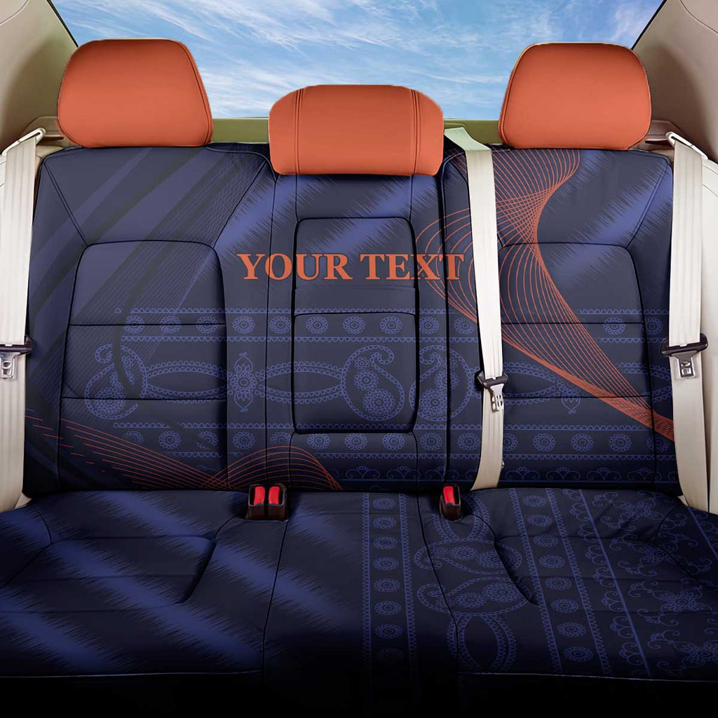 Custom India Cricket Back Car Seat Cover Go Men In Blue Sporty Version