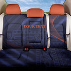 Custom India Cricket Back Car Seat Cover Go Men In Blue Sporty Version