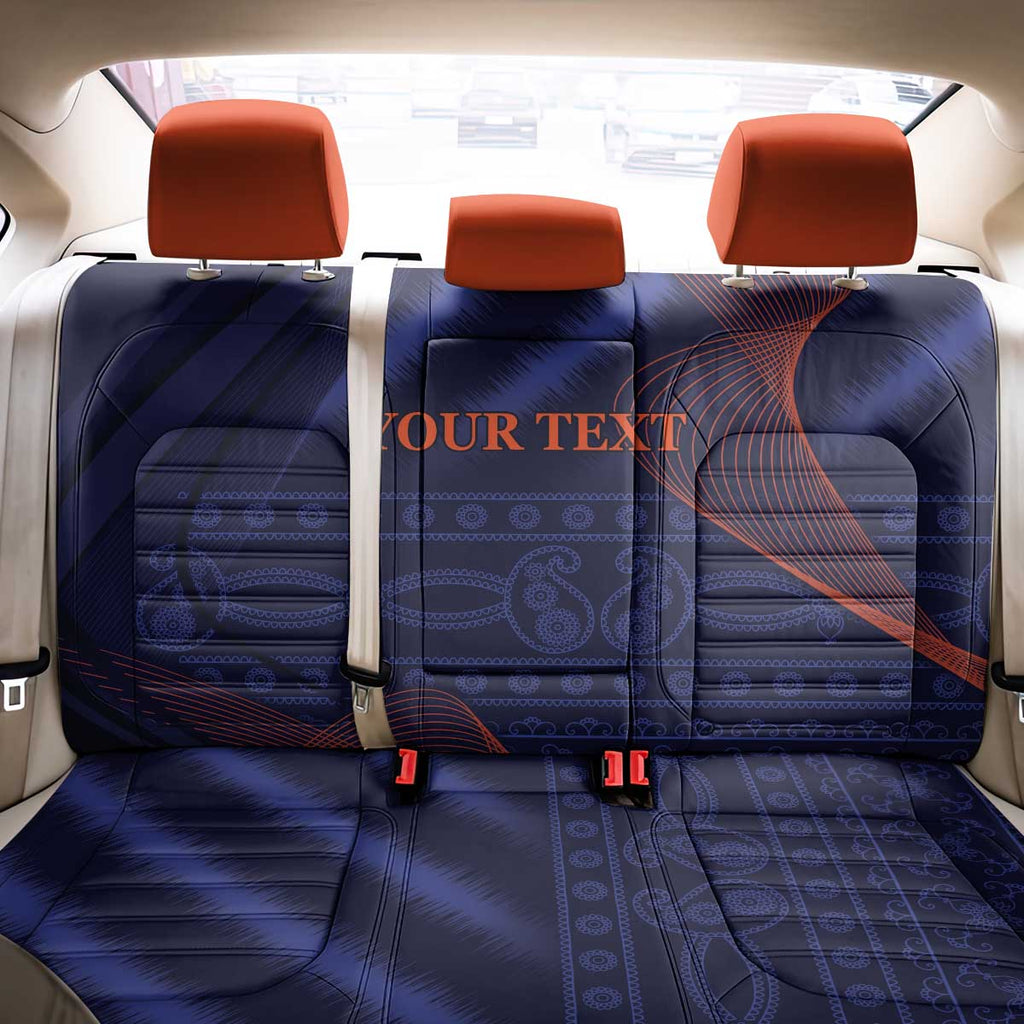 Custom India Cricket Back Car Seat Cover Go Men In Blue Sporty Version