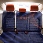 Custom India Cricket Back Car Seat Cover Go Men In Blue Sporty Version