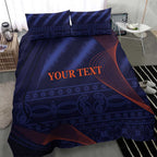 Custom India Cricket Bedding Set Go Men In Blue Sporty Version