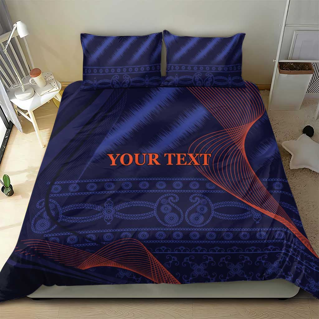 Custom India Cricket Bedding Set Go Men In Blue Sporty Version