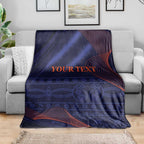 Custom India Cricket Blanket Go Men In Blue Sporty Version