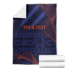 Custom India Cricket Blanket Go Men In Blue Sporty Version