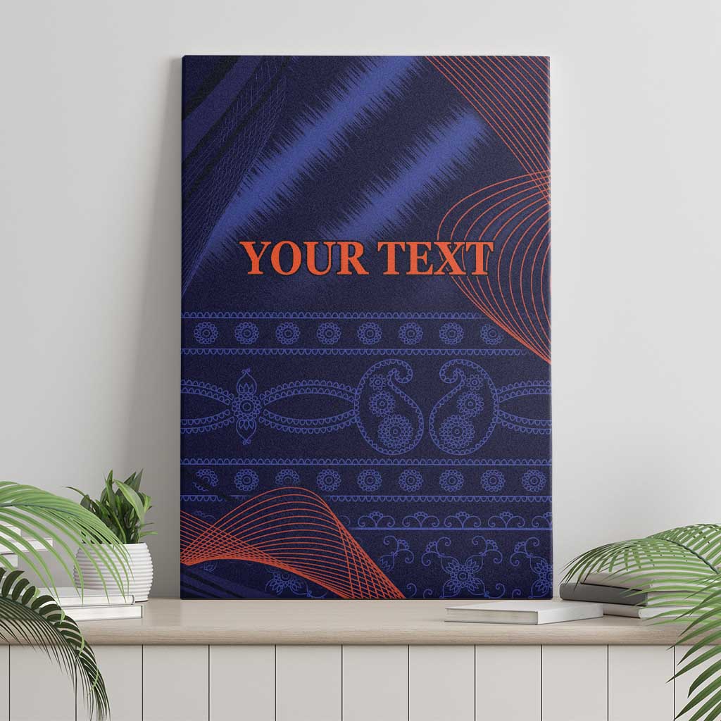 Custom India Cricket Canvas Wall Art Go Men In Blue Sporty Version