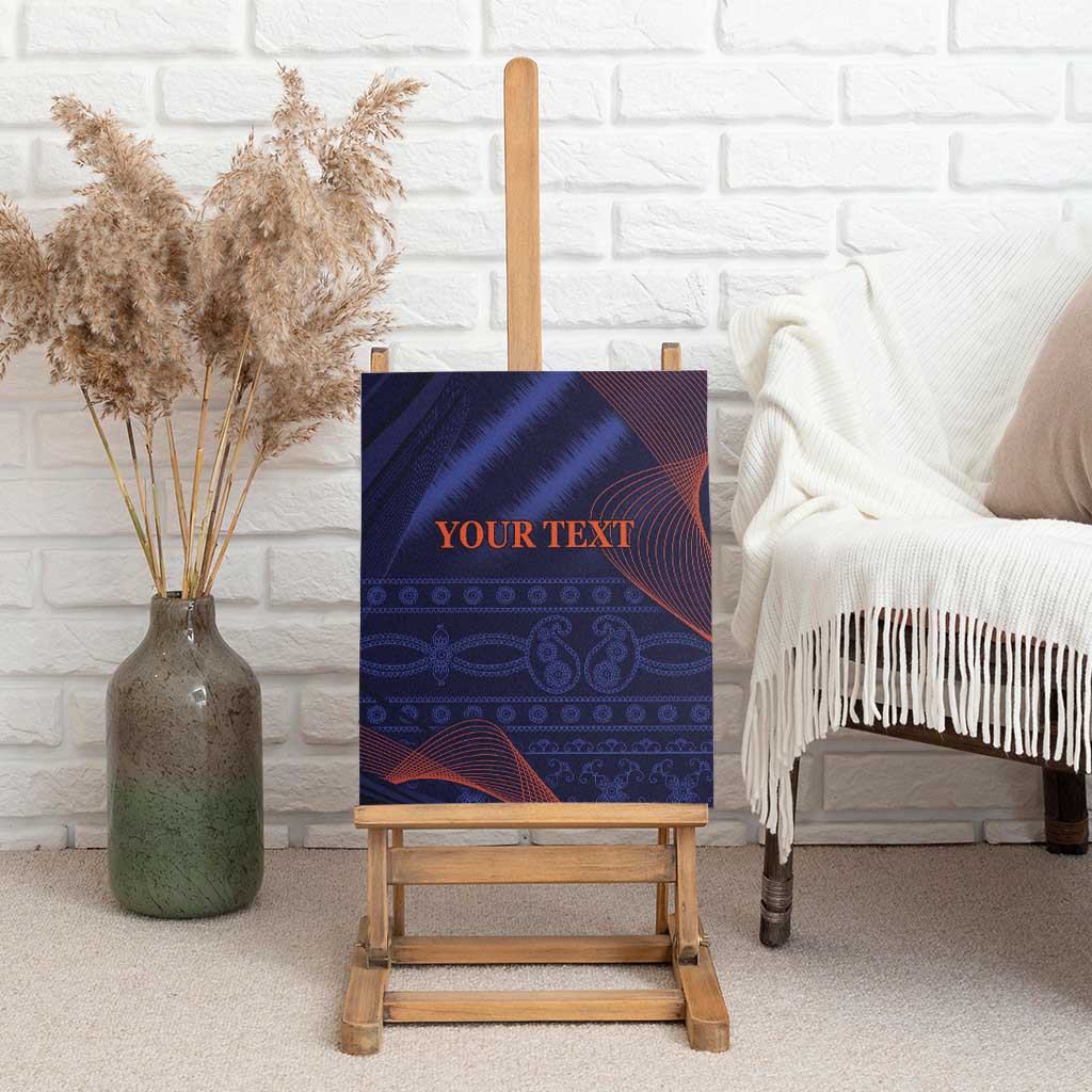 Custom India Cricket Canvas Wall Art Go Men In Blue Sporty Version