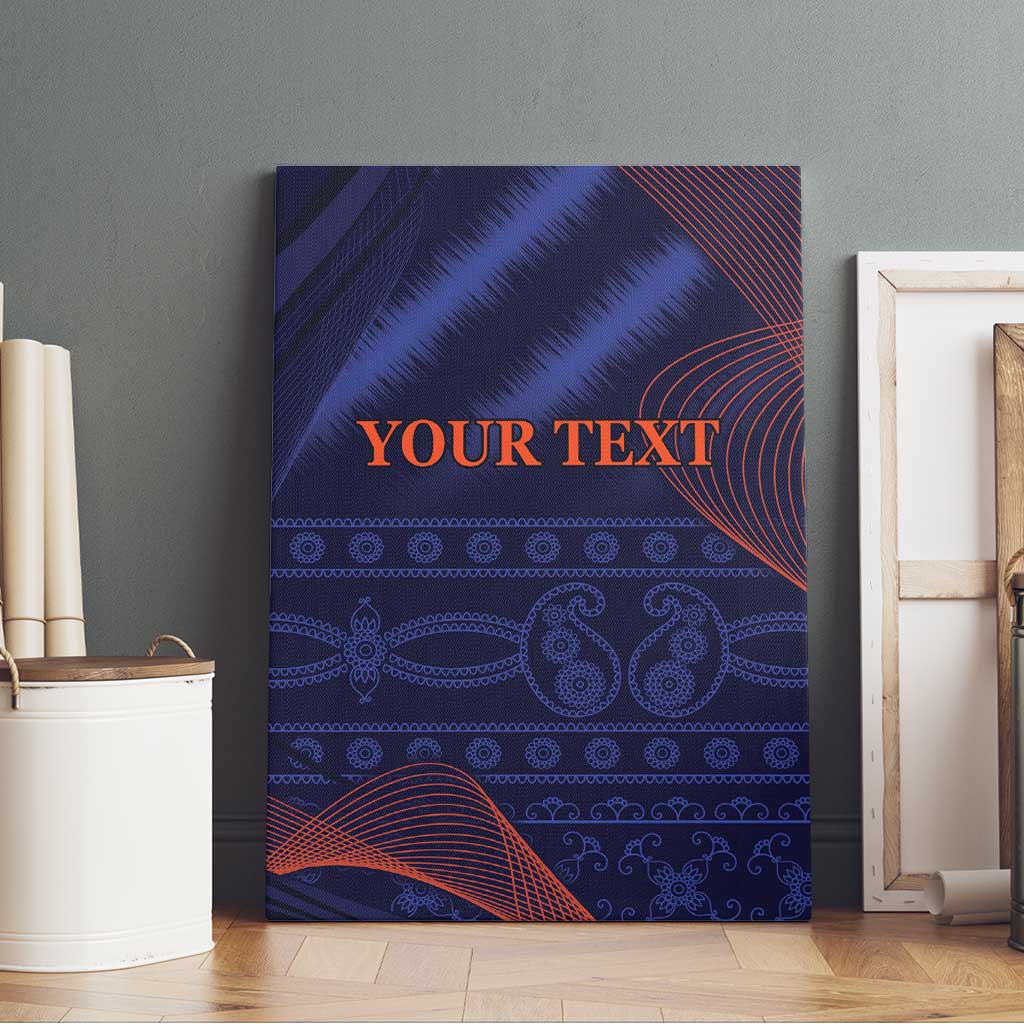 Custom India Cricket Canvas Wall Art Go Men In Blue Sporty Version