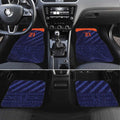 Custom India Cricket Car Mats Go Men In Blue Sporty Version