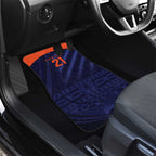 Custom India Cricket Car Mats Go Men In Blue Sporty Version