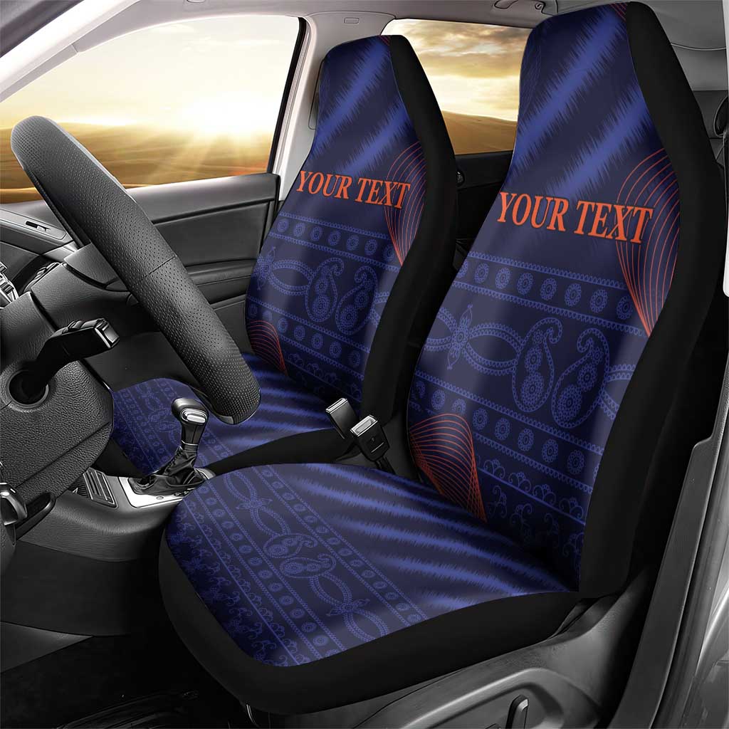 Custom India Cricket Car Seat Cover Go Men In Blue Sporty Version