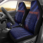 Custom India Cricket Car Seat Cover Go Men In Blue Sporty Version