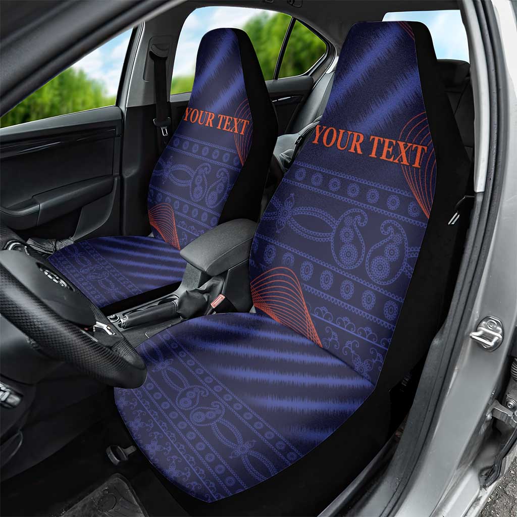 Custom India Cricket Car Seat Cover Go Men In Blue Sporty Version