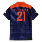 Custom India Cricket Family Matching Long Sleeve Bodycon Dress and Hawaiian Shirt Go Men In Blue Sporty Version