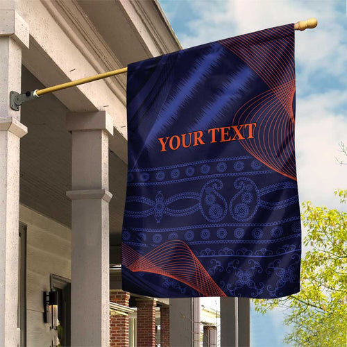 Custom India Cricket Garden Flag Go Men In Blue Sporty Version
