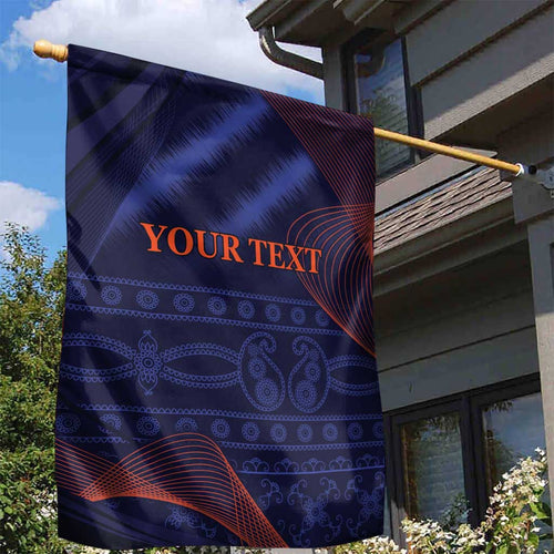 Custom India Cricket Garden Flag Go Men In Blue Sporty Version