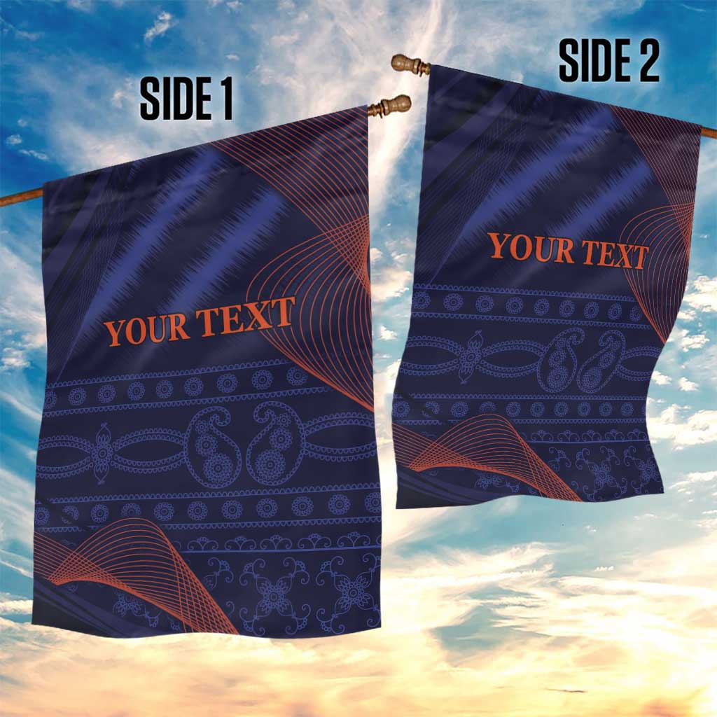 Custom India Cricket Garden Flag Go Men In Blue Sporty Version