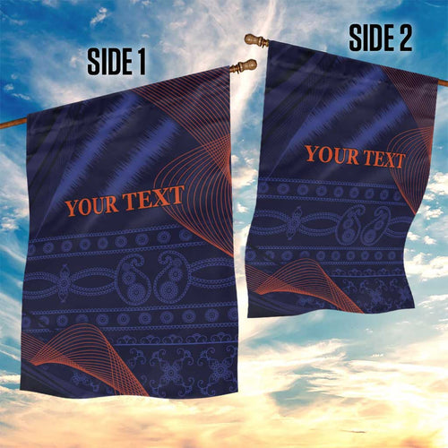 Custom India Cricket Garden Flag Go Men In Blue Sporty Version