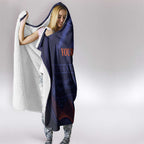 Custom India Cricket Hooded Blanket Go Men In Blue Sporty Version
