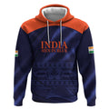 Custom India Cricket Hoodie Go Men In Blue Sporty Version