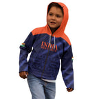 Custom India Cricket Kid Hoodie Go Men In Blue Sporty Version
