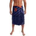 Custom India Cricket Lavalava Go Men In Blue Sporty Version