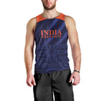 Custom India Cricket Men Tank Top Go Men In Blue Sporty Version
