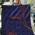 Custom India Cricket Quilt Go Men In Blue Sporty Version