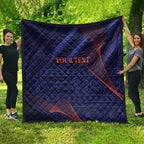 Custom India Cricket Quilt Go Men In Blue Sporty Version